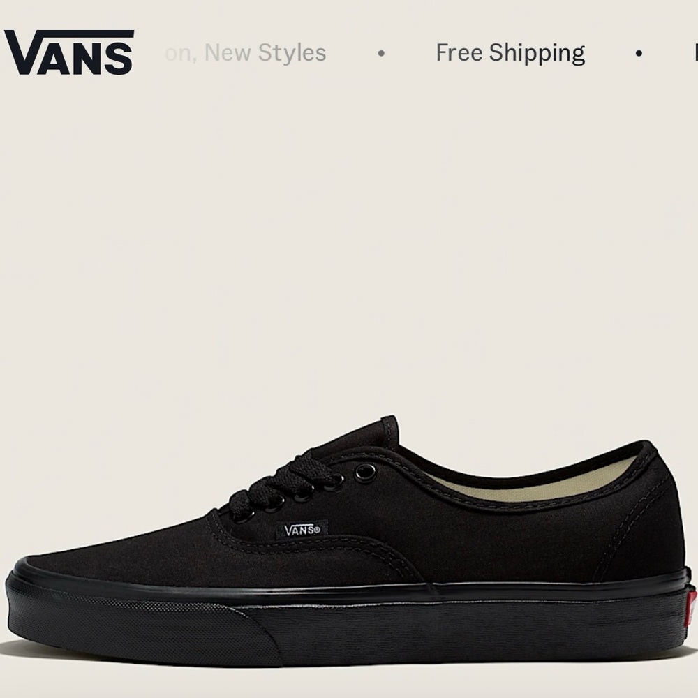 Vans Black Classic Canvas Sneakers
